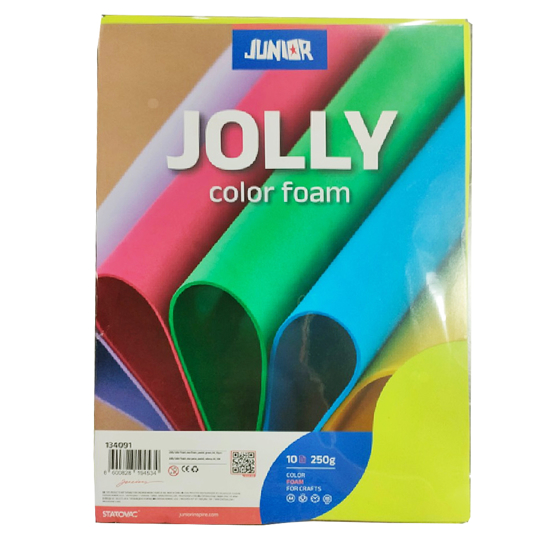 Слика на Ева пена, А4, 1/1, Junior, Jolly Color Foam, 134091, Пастелно Зелена