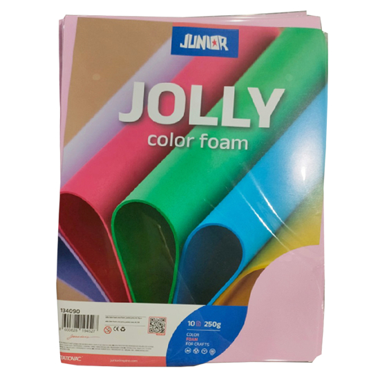 Слика на Ева пена, А4, 1/1, Junior, Jolly Color Foam, 134090, Пастелно Розева