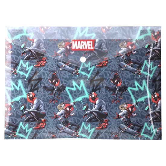 Слика на Папка, Со копче, PVC, А4, Spider-Man, Statovac, Enlo, 326287