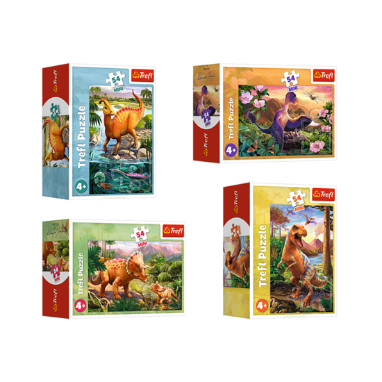Слика на Сложувалка, Amazing dinosaurs, 54 парчиња, 4y+, Trefl, 54 Mini, 54194