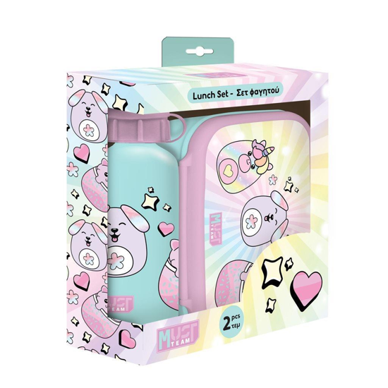 Слика на Кутија За Ужинка,+Шише За Вода,Squishcuties,800мл +500мл,Diakakis,Must,000586458
