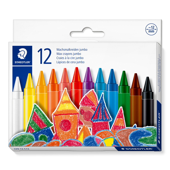Слика на Бои восочни, Џамбо, Сет 1/12, Staedtler, Јumbo, 229 12 C12