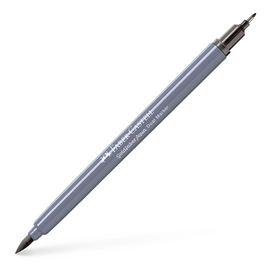 Слика на Маркер , Двостран , Faber Castell, Goldfaber Aqua Dual , 164533, Темно Сива 