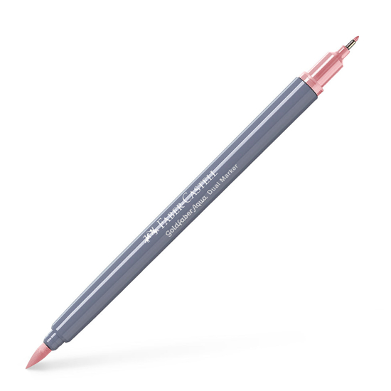 Слика на Маркер , Двостран, Faber Castell, Goldfaber Aqua Dual , 164614, Пастелно Розева 