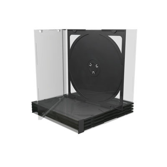 Слика на Кутија, за 2 CD-а, Пластична, 14*12 цм, Media Range, BOX23, Црна