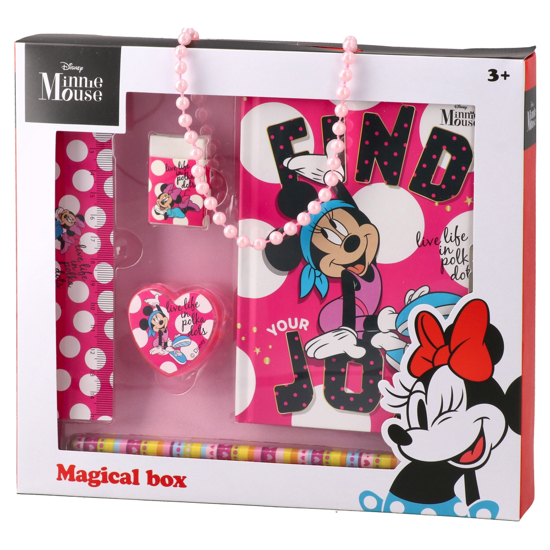 Слика на Дневник, Со линијар, молив, гума, острилка, Minnie Mouse, Best buy, 318840