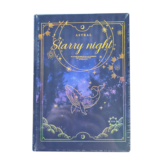 Слика на Нотес , А5, Starry Night, Со Светлечки Ефекти , BG Office, 120-01