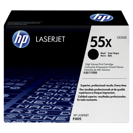 Слика на Тонер, HP, P3015/M525F, CE255X, Црна
