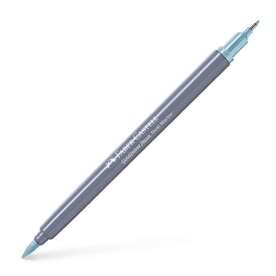 Слика на Маркер , Двостран , Faber Castell, Goldfaber Aqua Dual , 164664, Светло Сина 