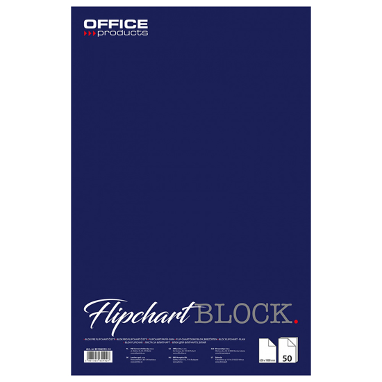 Слика на Хартија Резервна, За Флипчарт, 1/50, 65*81 цм, PBS, Office Product, 20136513-14