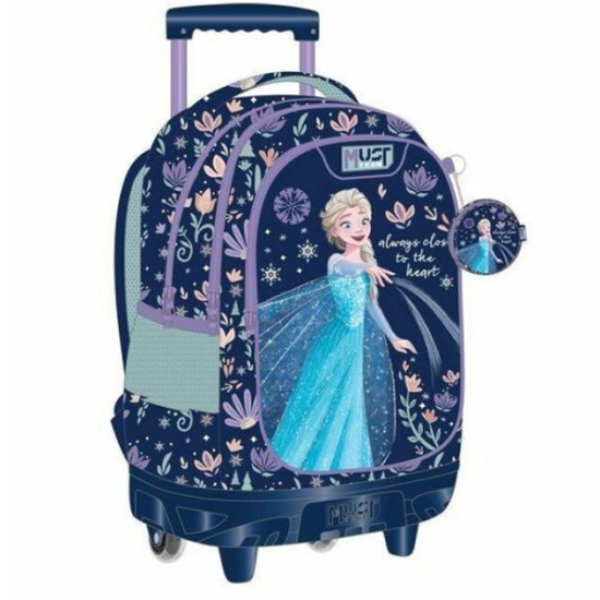 Слика на Ранец со тркала, Frozen , 3 патенти , Diakakis , Must, 000565033, 34*44*20цм