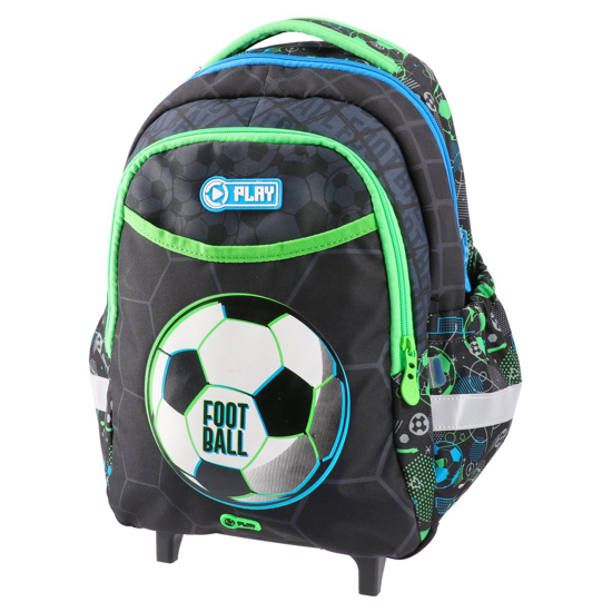 Слика на Ранец, Neon Football, 2 прегради, 2 тркалца, Statovac, Play Rolly, 160690