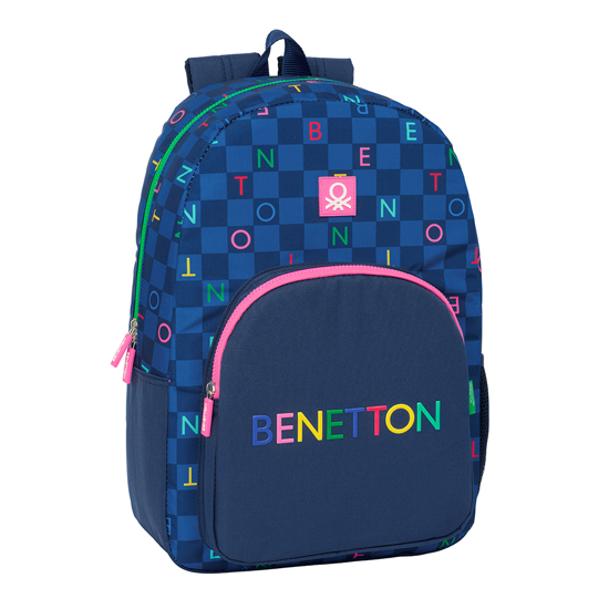 Слика на Ранец, Benetton"Damero", 2 патенти , Safta, 612550876, 30*46*14цм
