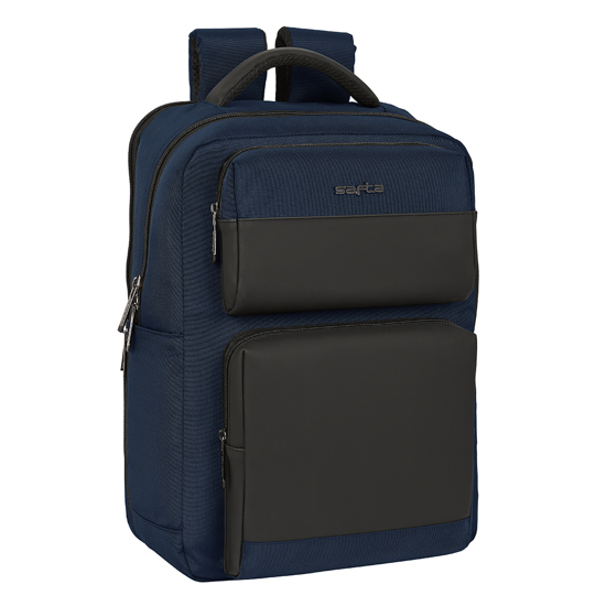 Слика на Ранец, За Лаптоп 15,6"+14,1"+usb,Business,Safta, 642201377,31*44*13цм,Темно Сина