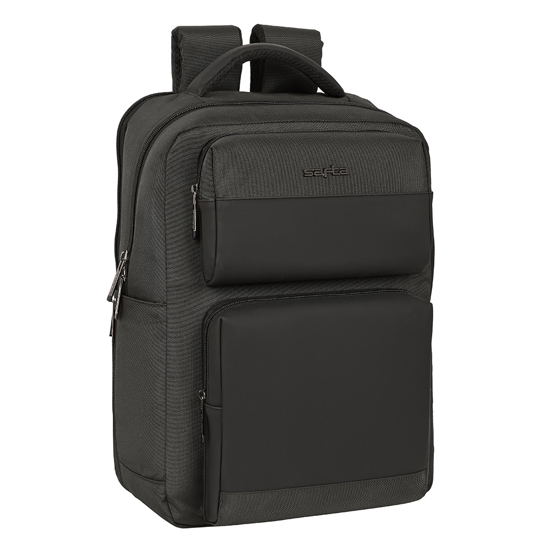 Слика на Ранец, За Лаптоп 15,6"+14,1+USB, Business "Black", Safta, 642202377, 31*44*13цм