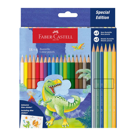 Слика на Боици, Сет 1/18+6 гратис(3металик/3 неон), Faber Castell, 111222