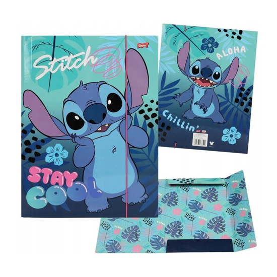 Слика на Папка , Со ластик, А4, Lilo $ Stitch, Mjw, 5903235686504