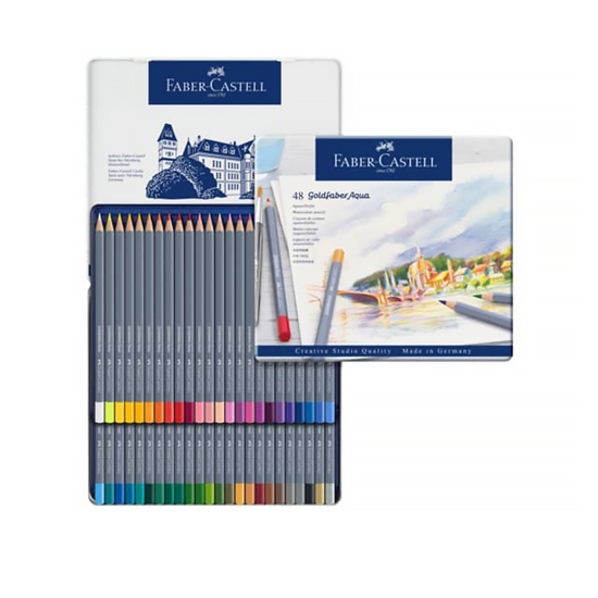 Слика на Боици, Дрвени, Акварел, Сет 1/48, Faber Castell, Aqua Goldfaber, 114648
        