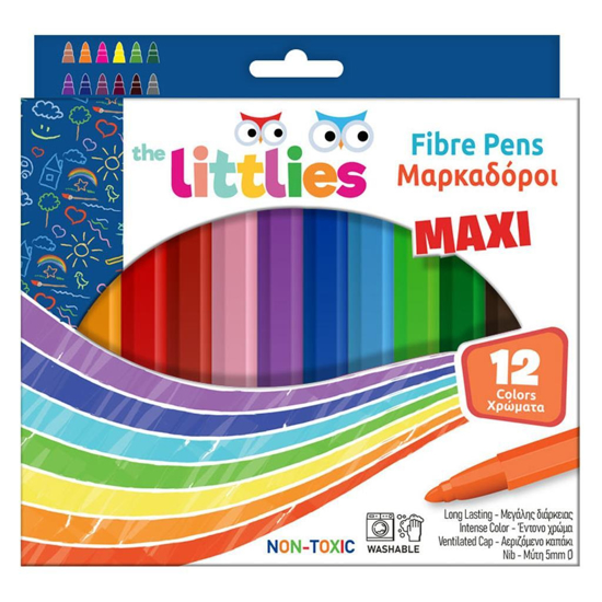 Слика на Фломастери, Џамбо , 1/12, Diakakis , The Littlies, 000646034