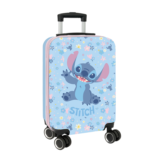 Слика на Куфер, Детски, Stitch "Happy", 55 cm , 4 тркала, Safta, 612588851