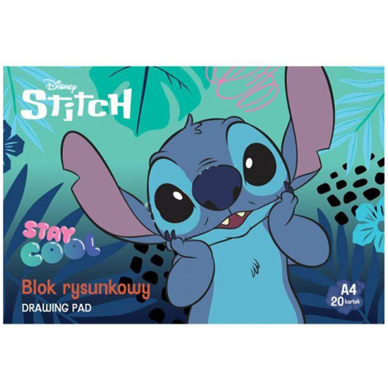 Слика на Блок за цртање, Stitch, А4, 20 листа, Bambino, LG-A4X-K020-5XX-5312-ZX