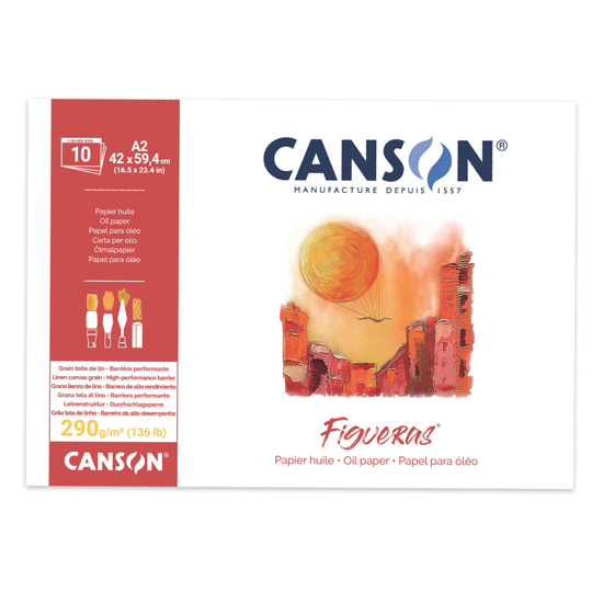 Слика на Блок, За Скицирање,42х59,290 гр,10 листа,Canson , OIL PAPER - FIGUERAS,31085P005