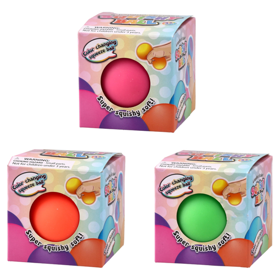 Слика на Гумена Играчка, Топка, 3цм, 3y+, Statovac, Squeezy antistress, 894601, Микс