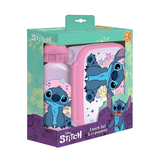 Слика на Кутија За Ужинка,+Шише За Вода,Lilo&Stitch,800мл + 500мл,Diakakis,Must,000564929