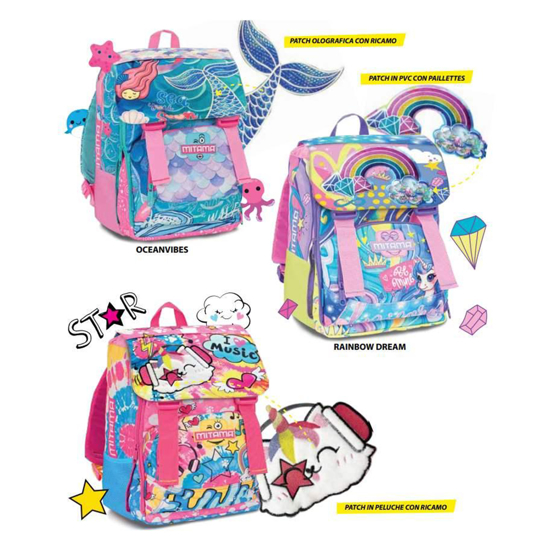 Слика на Ранец, 4 патенти , За девојчиња, 28х38х25 (+8) см, Mitama, 64715