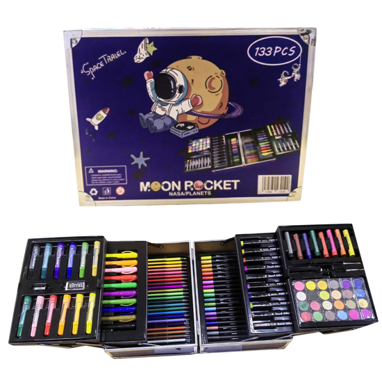 Слика на Детско Куферче, Со прибор за боење, 133 парч., BG Office, 490-11