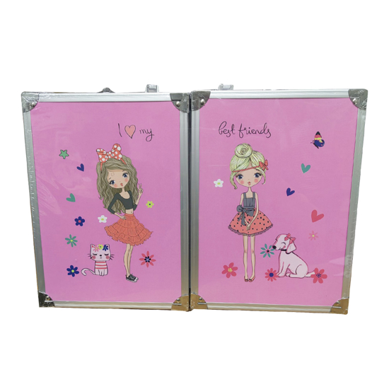 Слика на Детско Куферче,Со прибор за боење,I love my best Friends,BG Office,490-35,Розева
