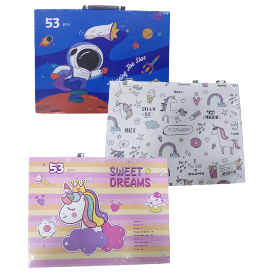 Слика на Детско Куферче,Со Прибор,53 парчиња,Микс, BG Office, 490-4