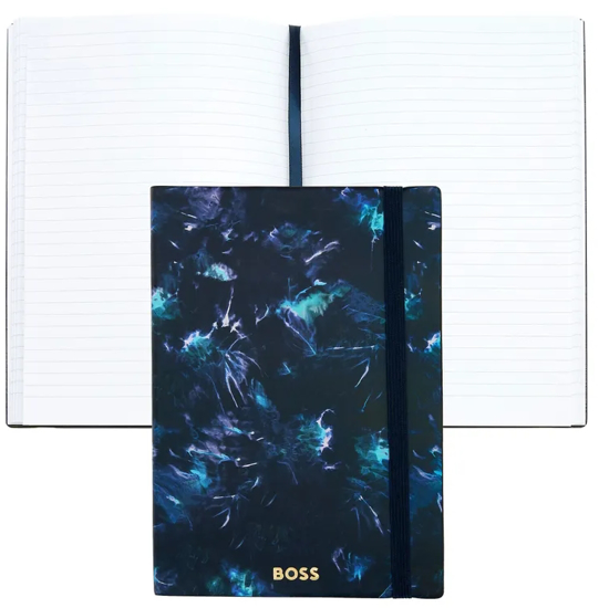 Слика на Нотес, А5, Со ластик, 96 Листа, Со линии, Boss, Tie-dye Flower, HNH418NL, Сина