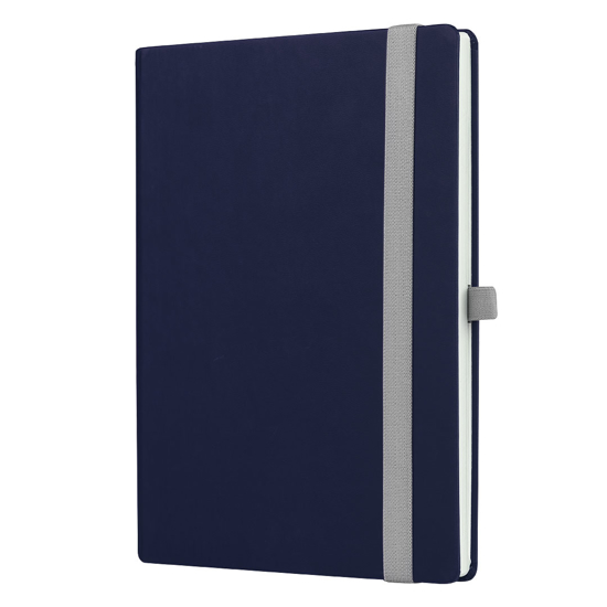 Слика на Нотес, B5, Со ластик, Publik, Mondo Maxi, 34.194.20, 17.4*24.4цм, Сина