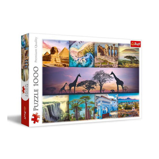 Слика на Сложувалка, Collage - Africa, 1000 парчиња,  68x48 цм, Trefl, 10792