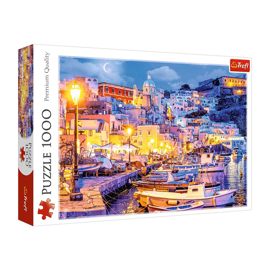 Слика на Сложувалка, Procida Island at night, Italy, 1000 парчиња,  68x48цм, Trefl, 10794