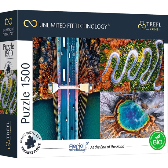 Слика на Сложувалка, At the end of the road, 1500 парчиња, 85*58 цм, Trefl, Prime, 26191