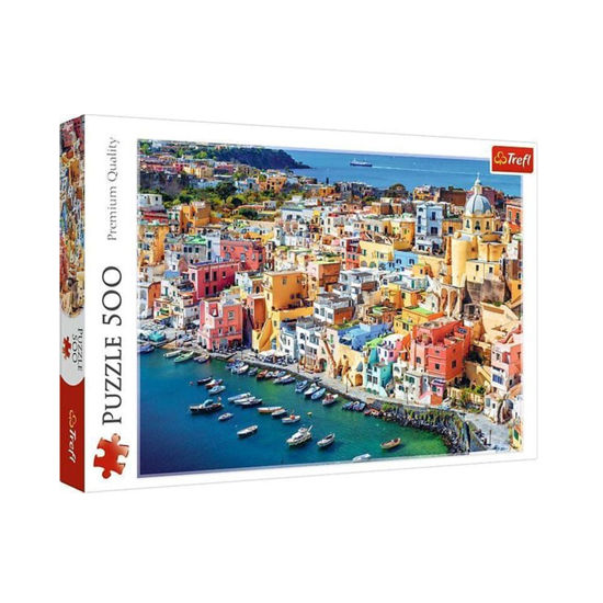 Слика на Сложувалка, Procida, Campania, Italy, 500 парчиња, 58 x 34 cm, Trefl, 37477