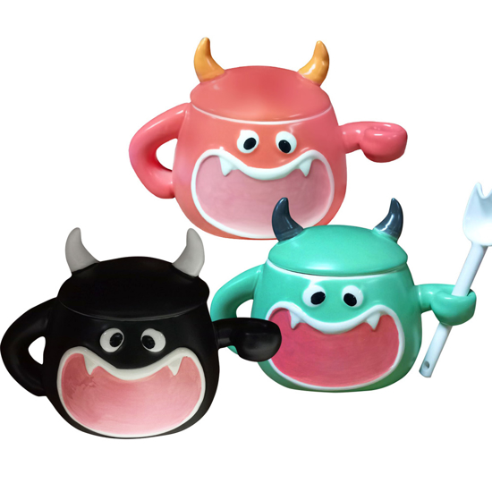 Слика на Шолја, Керамичка, Со Капак, BG Office, Animal, S718