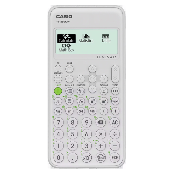 Слика на Калкулатор, Casio, Математички, FX-350CW-W-ET-V, Бела