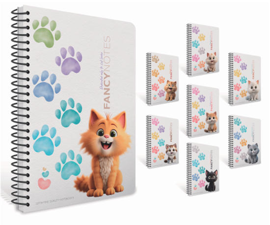 Слика на Тетратка , Со Спирала, A4, 80 лисита, Линии, Gipta, FANSY, 7624