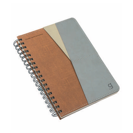 Слика на Нотес , Со Спирала, 120 листа, А5, Кожен, Gipta, FINDER, 7347