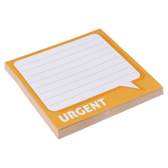 Слика на Мемо блок, 76x76мм, 50 Листа, Statovac, Biro time, 490167, Портокалова