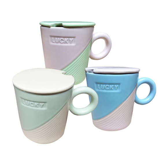 Слика на Шолја, Керамичка, Со Капак, BG Office, Luky, S2049