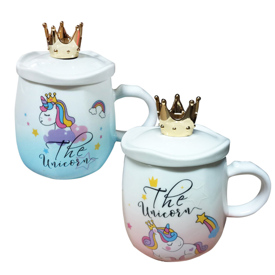 Слика на Шолја, Керамичка, Со Капак, BG Office, Unoicorn, S1194