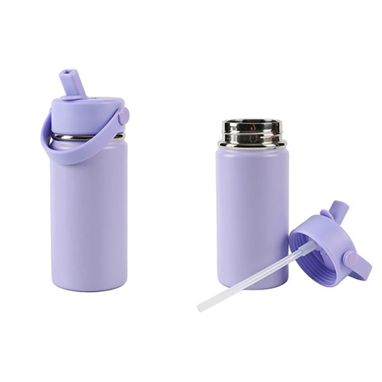 Слика на Термос, Шише, Со цевка и рачка, 400мл, i-Total, ID0521, Виолетова