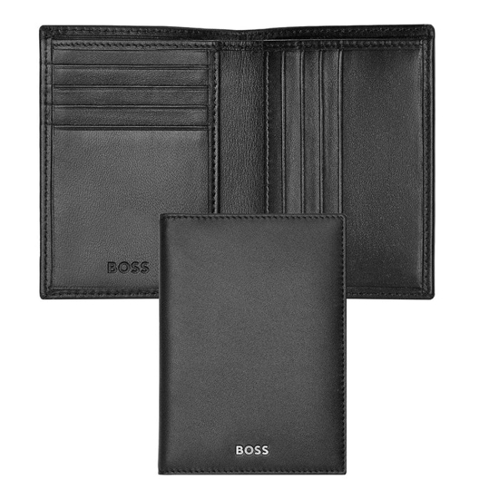 Слика на Футрола, За кредитни картички, Boss, Classic smooth, HLE403A, 8*11*1,2цм, Црна