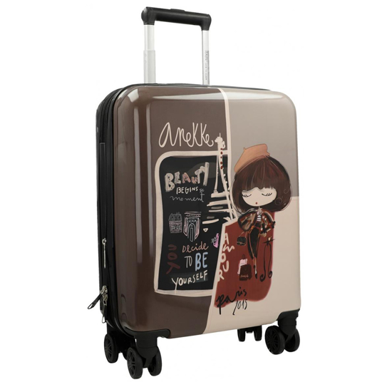 Слика на Куфер, 4 Тркала, Тврда, Anekke, Mademoiselle, 41584-001, 36*55*20цм