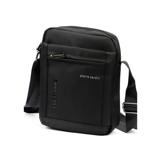 Слика на Торбичка, Машка, Најлон, 18*25*6цм, Pierre Cardin, 1721 Alan09, Црна