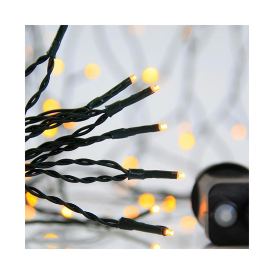 Слика на Линиски 300 лед 3мм со адаптер 31V 8 програми топло бело 600-11541